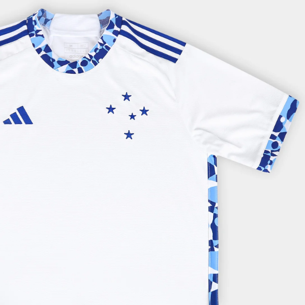 Camisa Cruzeiro II 24/25 s/n° Torcedor Adidas Masculina - Branco+Azul