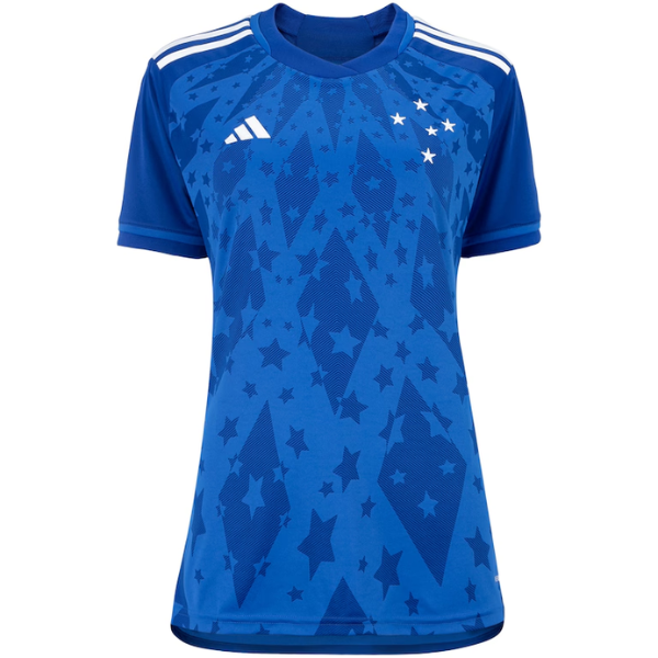 Camisa Cruzeiro I 24/25 s/n° Torcedor Adidas Feminina - Azul Royal