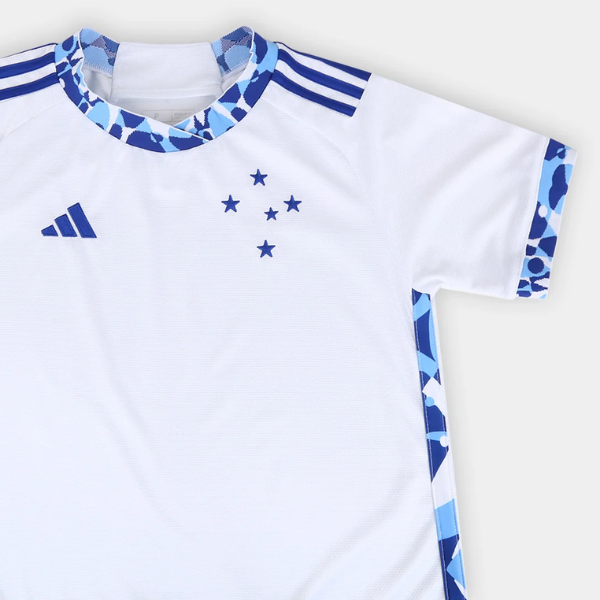 Camisa Cruzeiro II 24/25 s/n° Torcedor Adidas Feminina - Branco+Azul