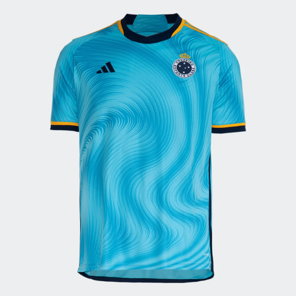 Camisa Cruzeiro III 23/24 s/n° Torcedor Adidas Masculina - Azul