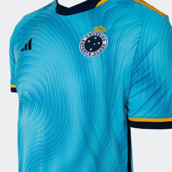 Camisa Cruzeiro III 23/24 s/n° Torcedor Adidas Masculina - Azul